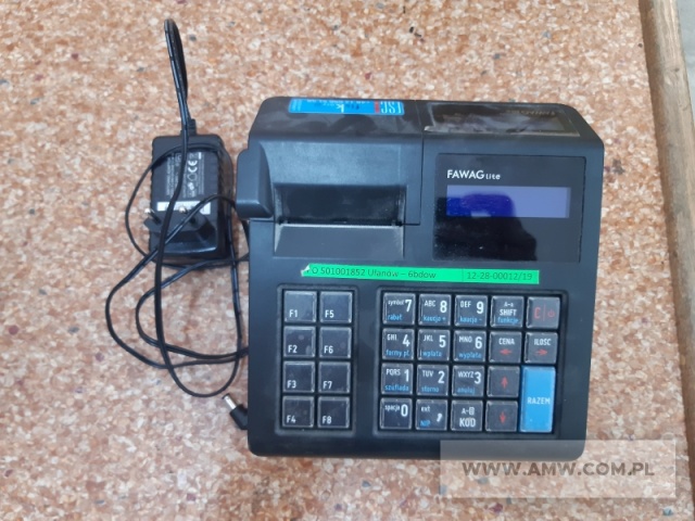 Kasy fiskalne - pakiet zawierający 6 poz. asort., w tym: kasy fiskalne FAWAG LITE 12-0102-13 - 4 szt., kasy fiskalne POSNET BINGO HS EJ 4.03 - 2 szt. 